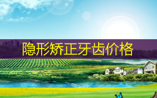 隐形矫正牙齿价格