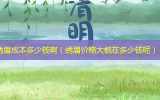 绣眉成本多少钱啊（绣眉价格大概在多少钱呢）
