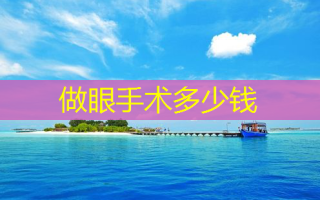 做眼手术多少钱