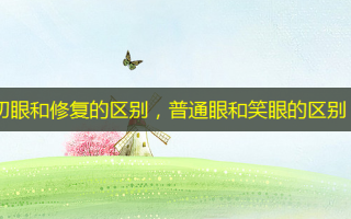 初眼和修复的区别，普通眼和笑眼的区别
