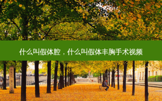 什么叫假体腔，什么叫假体丰胸手术视频