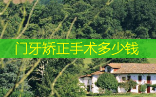 门牙矫正手术多少钱