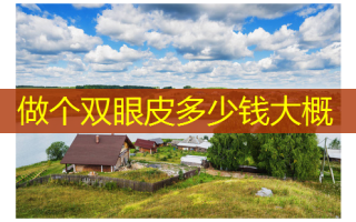 做个双眼皮多少钱大概