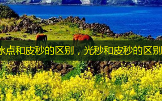 冰点和皮秒的区别，光秒和皮秒的区别