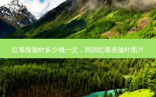 红毒瘦脸针多少钱一支，韩国红毒瘦脸针图片