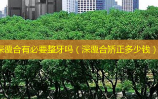 深覆合有必要整牙吗（深覆合矫正多少钱）