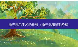 激光脱毛手术的价钱（激光 *** 脱毛价格）