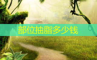 部位抽脂多少钱