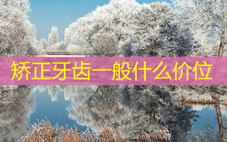矫正牙齿一般什么价位