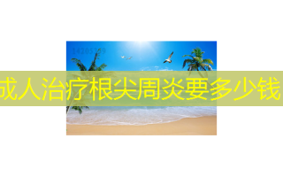 成人治疗根尖周炎要多少钱