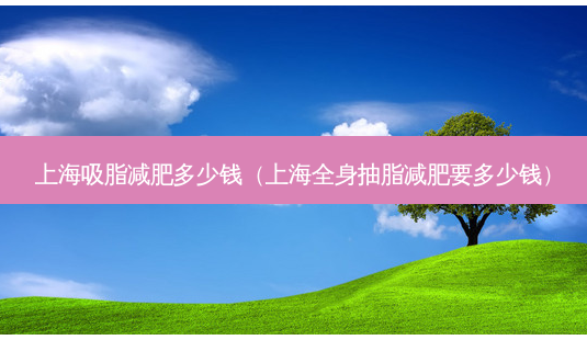 上海吸脂减肥多少钱(上海全身抽脂减肥要多少钱)-第1张图片-美美网 上海吸脂减肥多少钱(上海全身抽脂减肥要多少钱)-第1张图片-美美网
