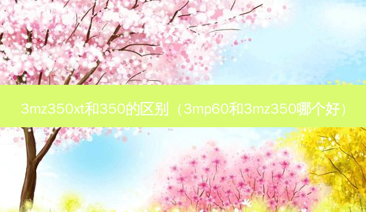 3mz350xt和350的区别(3mp60和3mz350哪个好)-第1张图片-美美网 3mz350xt和350的区别(3mp60和3mz350哪个好)-第1张图片-美美网
