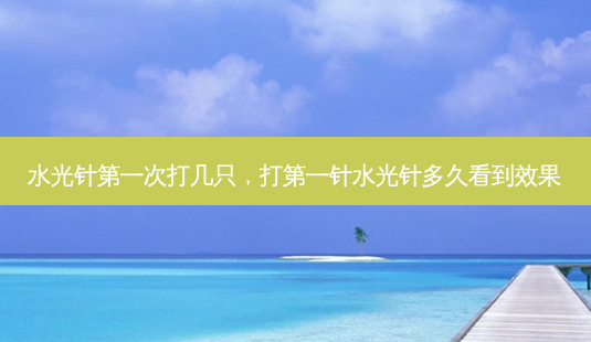 水光针第一次打几只，打第一针水光针多久看到效果-第1张图片-美美网