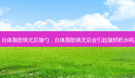 自体脂肪填充后脑勺,自体脂肪填充后会引起脑部积水吗-第1张图片-美美网 自体脂肪填充后脑勺,自体脂肪填充后会引起脑部积水吗-第1张图片-美美网