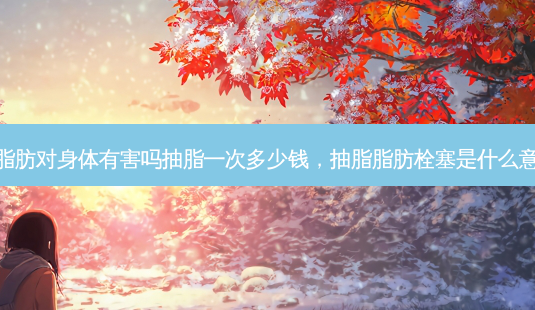 抽脂肪对身体有害吗抽脂一次多少钱,抽脂脂肪栓塞是什么意思-第1张图片-美美网 抽脂肪对身体有害吗抽脂一次多少钱,抽脂脂肪栓塞是什么意思-第1张图片-美美网