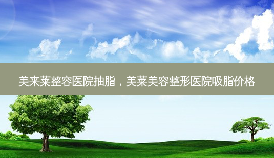 美来莱整容医院抽脂,美莱美容整形医院吸脂价格-第1张图片-美美网 美来莱整容医院抽脂,美莱美容整形医院吸脂价格-第1张图片-美美网