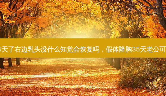 假体隆胸35天了右边 *** 没什么知觉会恢复吗,假体隆胸35天老公可以趴身上吗-第1张图片-美美网 假体隆胸35天了右边 *** 没什么知觉会恢复吗,假体隆胸35天老公可以趴身上吗-第1张图片-美美网
