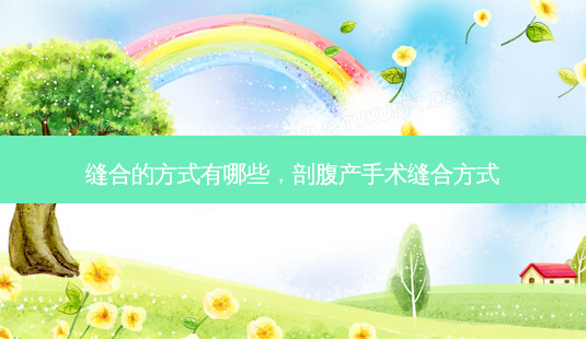 缝合的方式有哪些,剖腹产手术缝合方式-第1张图片-美美网 缝合的方式有哪些,剖腹产手术缝合方式-第1张图片-美美网