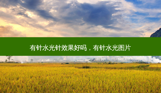 有针水光针效果好吗,有针水光图片-第1张图片-美美网 有针水光针效果好吗,有针水光图片-第1张图片-美美网