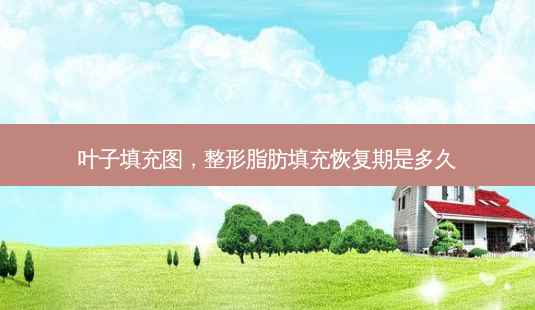 叶子填充图,整形脂肪填充恢复期是多久-第1张图片-美美网 叶子填充图,整形脂肪填充恢复期是多久-第1张图片-美美网