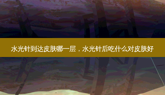 水光针到达皮肤哪一层,水光针后吃什么对皮肤好-第1张图片-美美网 水光针到达皮肤哪一层,水光针后吃什么对皮肤好-第1张图片-美美网