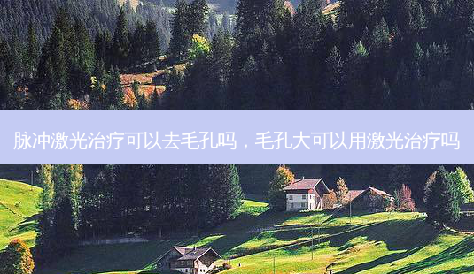 脉冲激光治疗可以去毛孔吗,毛孔大可以用激光治疗吗-第1张图片-美美网 脉冲激光治疗可以去毛孔吗,毛孔大可以用激光治疗吗-第1张图片-美美网
