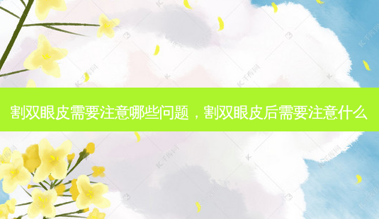 割双眼皮需要注意哪些问题,割双眼皮后需要注意什么-第1张图片-美美网 割双眼皮需要注意哪些问题,割双眼皮后需要注意什么-第1张图片-美美网