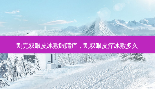 割完双眼皮冰敷眼睛痒,割双眼皮痒冰敷多久-第1张图片-美美网 割完双眼皮冰敷眼睛痒,割双眼皮痒冰敷多久-第1张图片-美美网