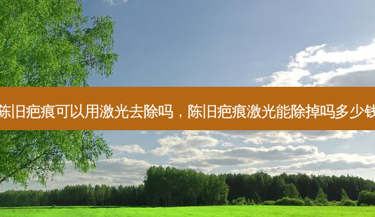 陈旧疤痕可以用激光去除吗,陈旧疤痕激光能除掉吗多少钱-第1张图片-美美网 陈旧疤痕可以用激光去除吗,陈旧疤痕激光能除掉吗多少钱-第1张图片-美美网