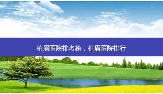 植眉医院排名榜,植眉医院排行-第1张图片-美美网 植眉医院排名榜,植眉医院排行-第1张图片-美美网