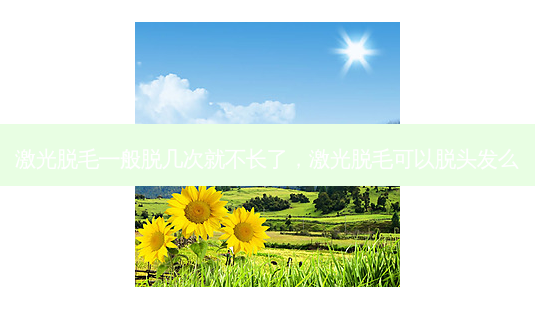 激光脱毛一般脱几次就不长了,激光脱毛可以脱头发么-第1张图片-美美网 激光脱毛一般脱几次就不长了,激光脱毛可以脱头发么-第1张图片-美美网