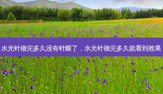 水光针做完多久没有针眼了,水光针做完多久能看到效果-第1张图片-美美网 水光针做完多久没有针眼了,水光针做完多久能看到效果-第1张图片-美美网