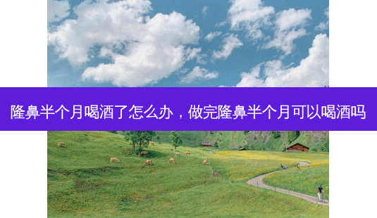 隆鼻半个月喝酒了怎么办,做完隆鼻半个月可以喝酒吗-第1张图片-美美网 隆鼻半个月喝酒了怎么办,做完隆鼻半个月可以喝酒吗-第1张图片-美美网