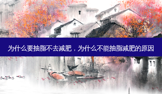 为什么要抽脂不去减肥,为什么不能抽脂减肥的原因-第1张图片-美美网 为什么要抽脂不去减肥,为什么不能抽脂减肥的原因-第1张图片-美美网
