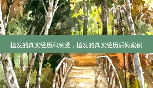 植发的真实经历和感受,植发的真实经历后悔案例-第1张图片-美美网 植发的真实经历和感受,植发的真实经历后悔案例-第1张图片-美美网