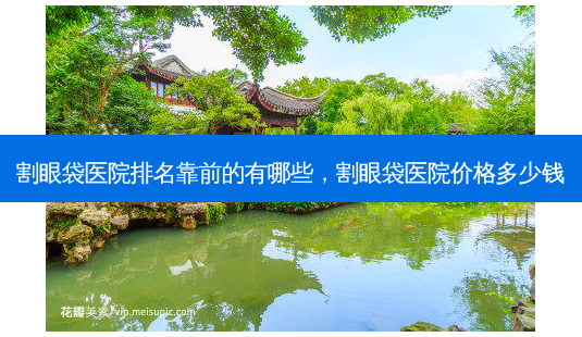 割眼袋医院排名靠前的有哪些,割眼袋医院价格多少钱-第1张图片-美美网 割眼袋医院排名靠前的有哪些,割眼袋医院价格多少钱-第1张图片-美美网