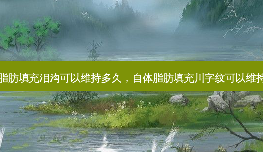 自体脂肪填充泪沟可以维持多久，自体脂肪填充川字纹可以维持多久-第1张图片-美美网