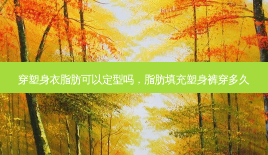 穿塑身衣脂肪可以定型吗,脂肪填充塑身裤穿多久-第1张图片-美美网 穿塑身衣脂肪可以定型吗,脂肪填充塑身裤穿多久-第1张图片-美美网
