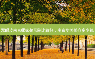 双眼皮南京哪家整形院比较好，南京华美整容多少钱