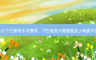 永久下巴整形手术费用，下巴整形大概需要多少钱贵不贵