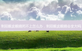 割双眼皮眼睛闭不上怎么办，割双眼皮眼睛会变大吗
