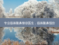 专业假体隆鼻整容医生，假体隆鼻报价