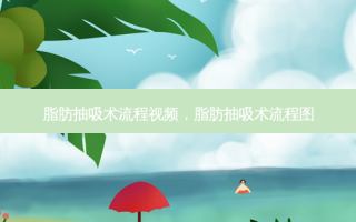 脂肪抽吸术流程视频，脂肪抽吸术流程图