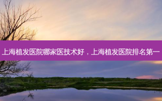 上海植发医院哪家医技术好，上海植发医院 *** 