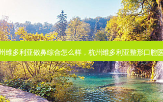 杭州维多利亚做鼻综合怎么样，杭州维多利亚整形口腔医院