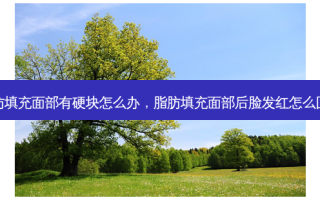 脂肪填充面部有硬块怎么办，脂肪填充面部后脸发红怎么回事