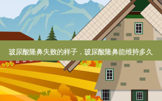 玻尿酸隆鼻失败的样子，玻尿酸隆鼻能维持多久