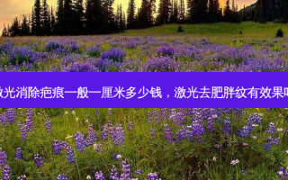 激光消除疤痕一般一厘米多少钱，激光去肥胖纹有效果吗