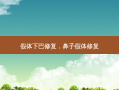 假体下巴修复，鼻子假体修复