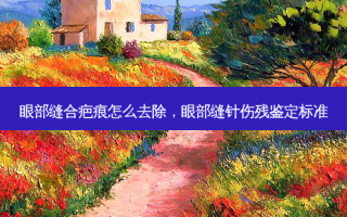 眼部缝合疤痕怎么去除，眼部缝针伤残鉴定标准